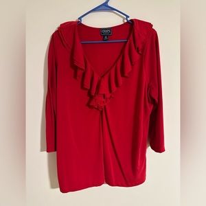 Chaps 3/4 Sleeve Top